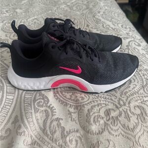 Nike Women's Black, Purple, and Pink Running Shoes